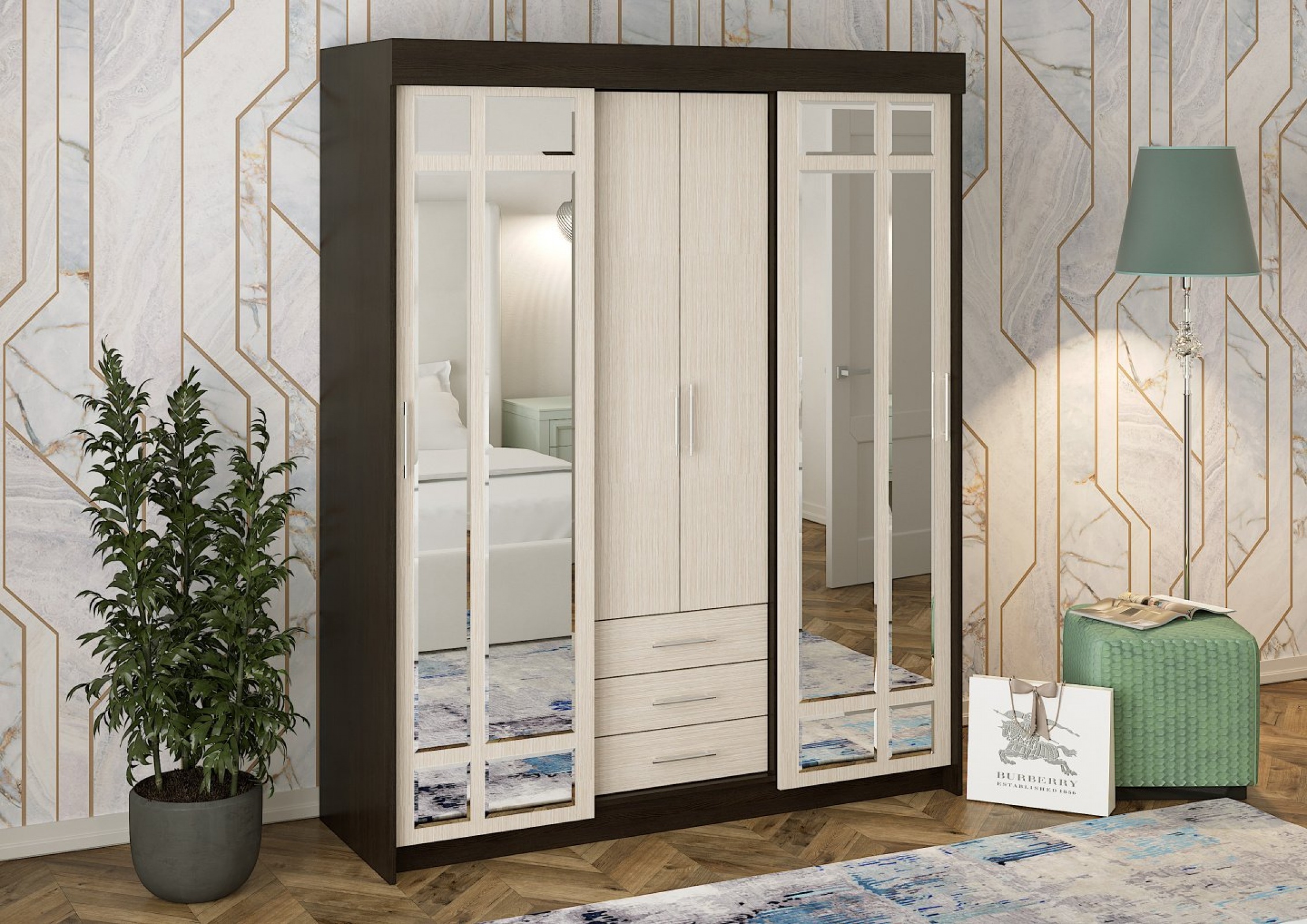 Шкаф-купе Фортуна (Интерьер Центр)