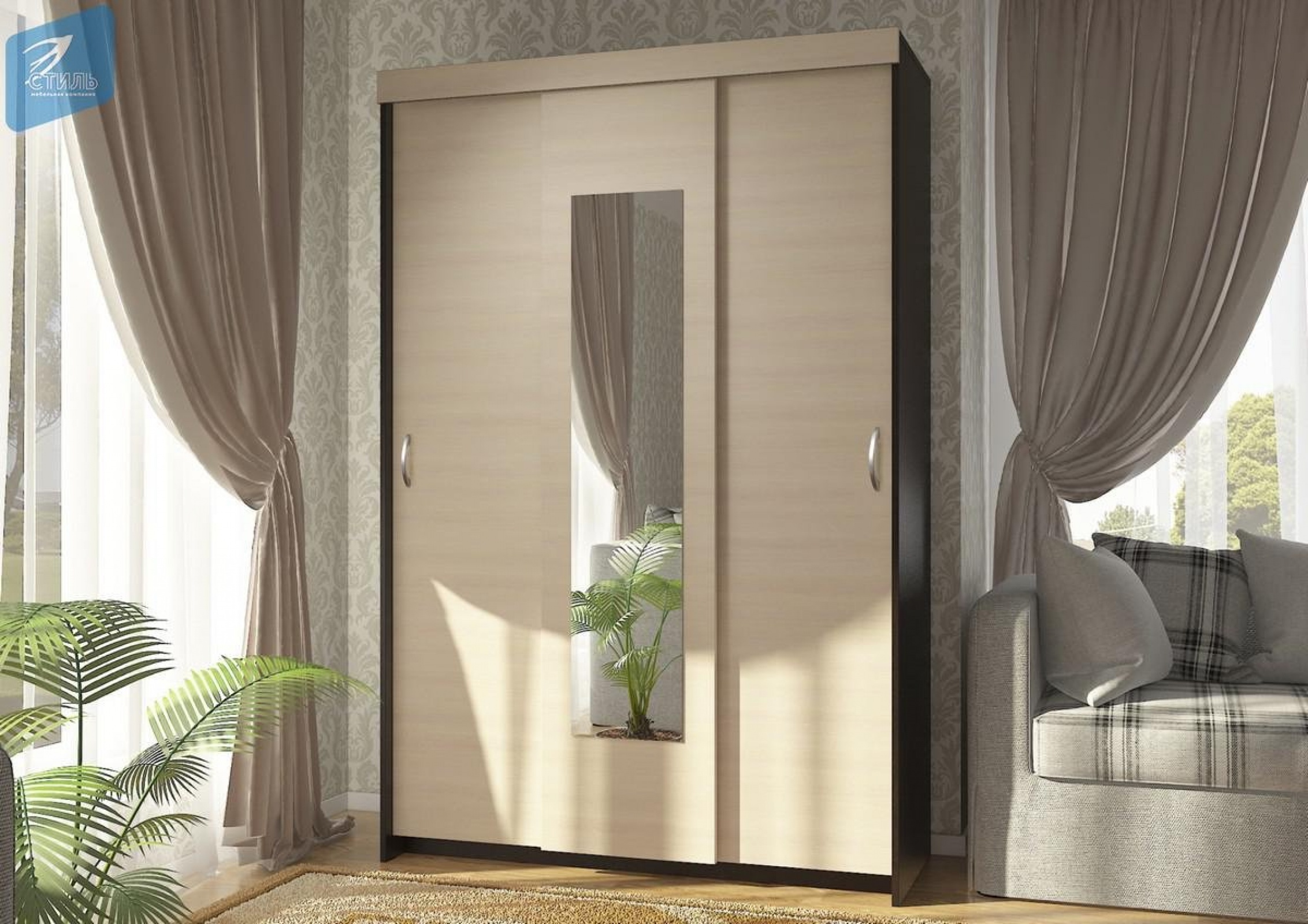 Шкаф-купе Альянс-2 (ВВ)