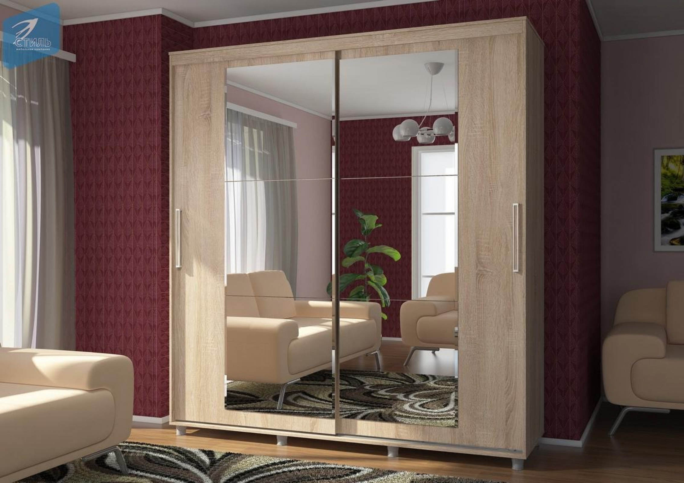 Шкаф-купе Модерн 2 (БТС)