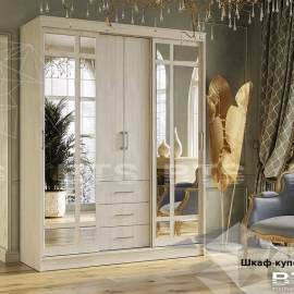 Корпус - ЛДСП Фасад - ЛДСП Зеркало с фацетом
