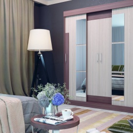 Корпус - ЛДСП Фасад - ЛДСП Зеркало с фацетом
